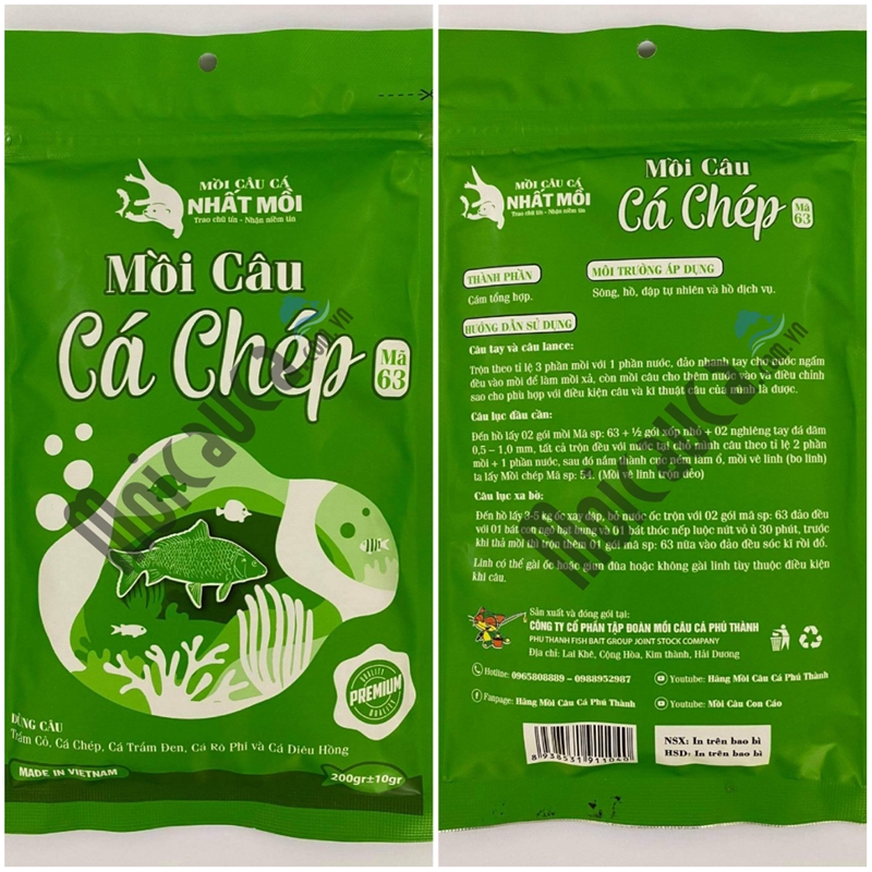 Mồi câu cá chép xanh
