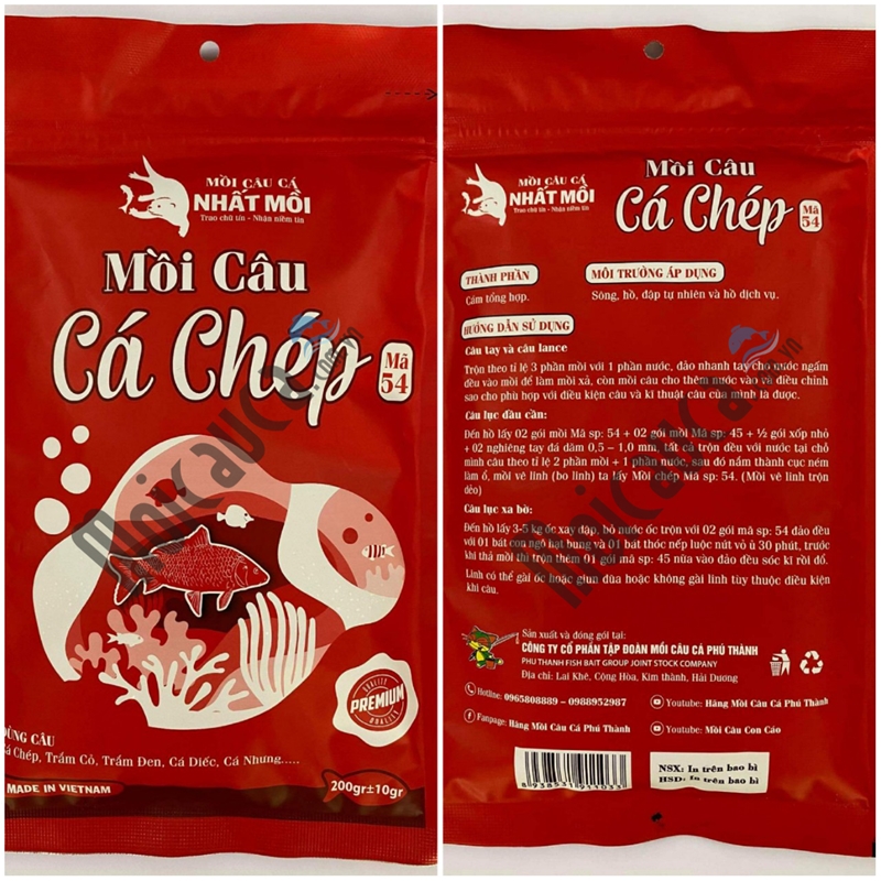 Mồi câu cá chép đỏ